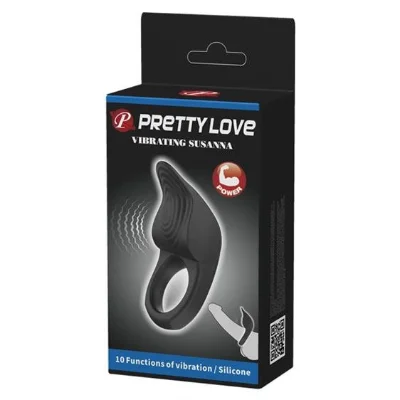 Ерекційне кільце - Pretty Love Vibrating Susanna Cock Ring Black