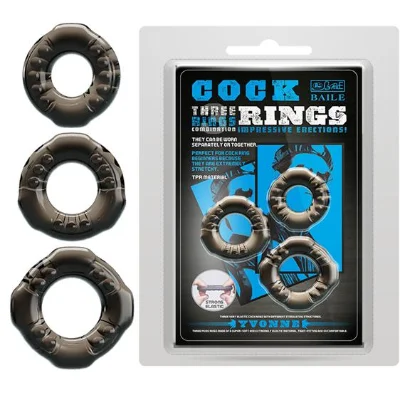 Набір ерекційних кілець - Cock Rings Yvonne