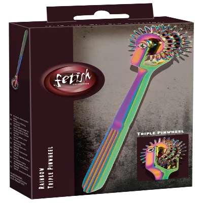 Колесо Вартенберга - Fetish Collection Rainbow Triple Pinwheel