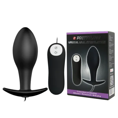 Анальна пробка - Pretty Love Special Anal Stimulation Vibrating Butt Plug Black