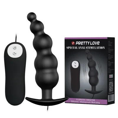 Анальна пробка - Pretty Love Special Anal Stimulation Vibrating Butt Plug Black