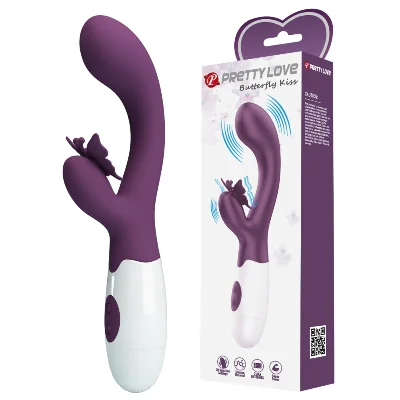 Вібратор - Pretty Love Butterfly Kiss Vibrator Dark Purple