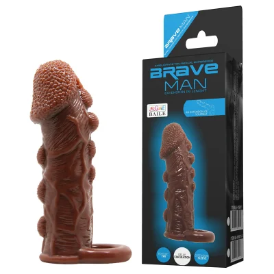 Насадка на член - Brave Man Penis Sleeve Brown