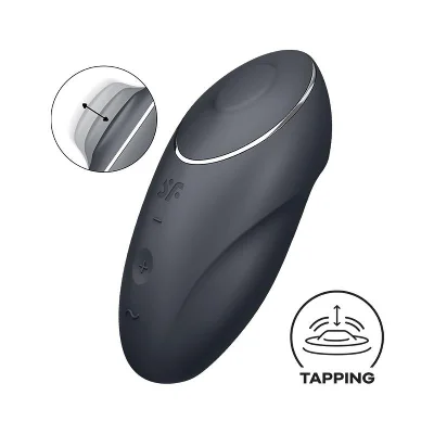 Кліторальний стимулятор - Satisfyer Tap & Climax 1 Grey
