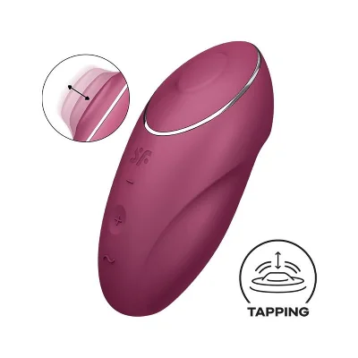 Кліторальний стимулятор - Satisfyer Tap & Climax 1 Red