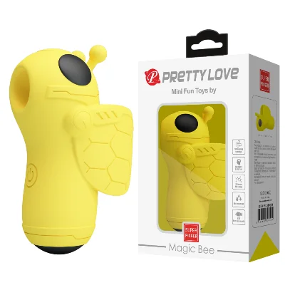 Вакуумний вібростимулятор - Pretty Love Magic Bee Stimulator Yellow