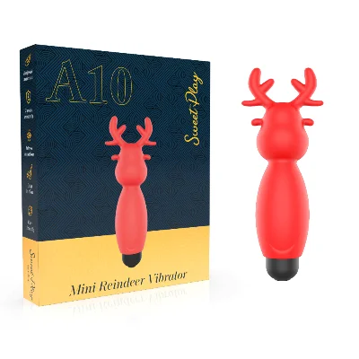 Міні-вібратор - Erospace Sweet Play Mini Reindeer Vibrator A10