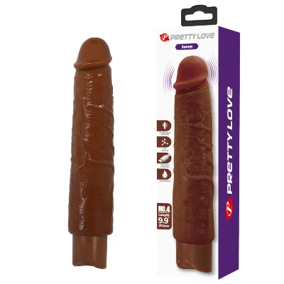 Реалістичний вібратор - Pretty Love Soren Realistic Vibrating Dildo Brown