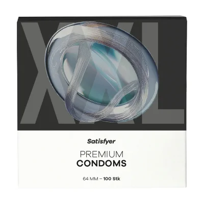 Презервативи - Satisfyer Premium Condoms 64 мм (XXL), 100 шт.