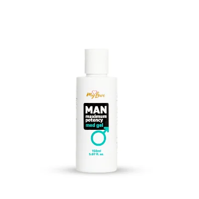 Інтимний гель-лубрикант для чоловіків - MyLove Man Maximum Potency Med Gel, 150 мл