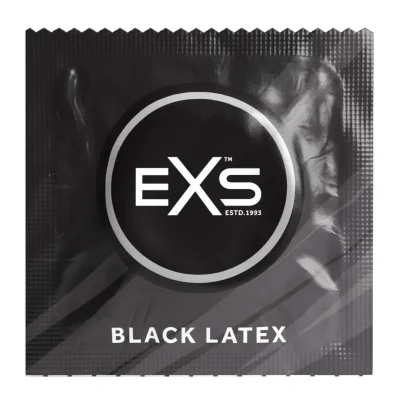 Презерватив - EXS Black Latex Condom, 1 шт.