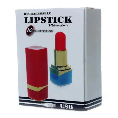 Міні-вібратор - Rechargeable Lipstick Vibrator Black