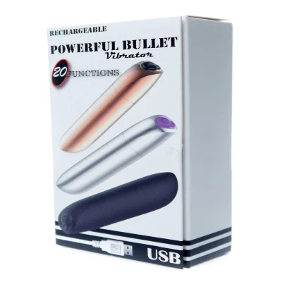 Міні-вібратор - Rechargeable Powerful Bullet Vibrator Silver