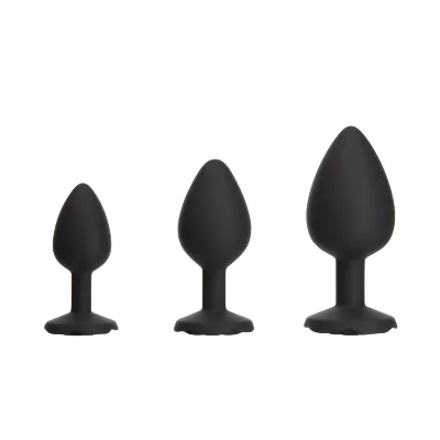 Набір силіконових анальних пробок BMS Roses Til’ Dawn Silicone Anal Plug Kit (пошкоджене паковання)