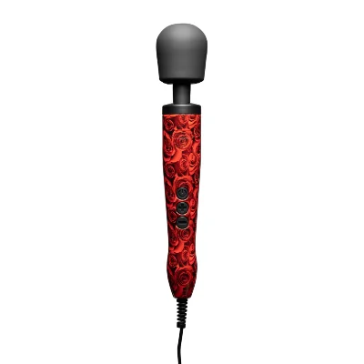 Вібромасажер DOXY Original ROSE PATTERN, дуже потужний, живлення 220В, пульсівні вібрації