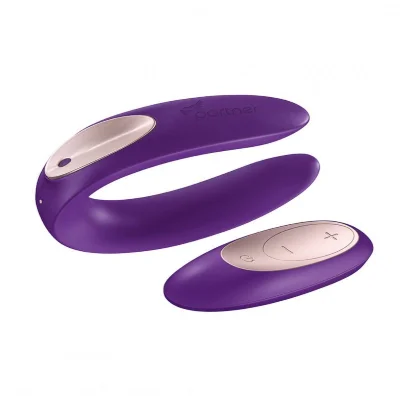 Вібратор для пар Satisfyer Double Plus Remote із пультом ДК та двома моторчиками