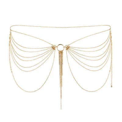 Ланцюжок на трусики або ліф Bijoux Indiscrets MAGNIFIQUE Waist Chain - Gold, прикраса на тіло