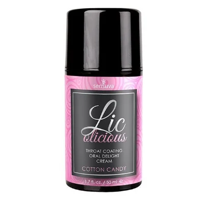 Гель для мінету Sensuva Lic-o-licious Cotton Candy (50 мл), оліїстий, без цукру (фактичний об’єм 50 мл)