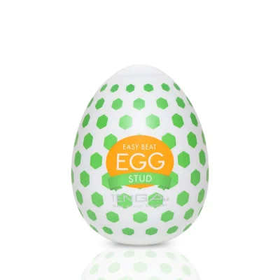 Мастурбатор-яйце Tenga Egg Stud із шестикутними виступами