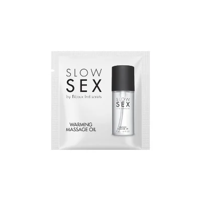 Пробник розігрівальної їстівної масажної олії Bijoux Indiscrets Slow Sex Warming massage oil