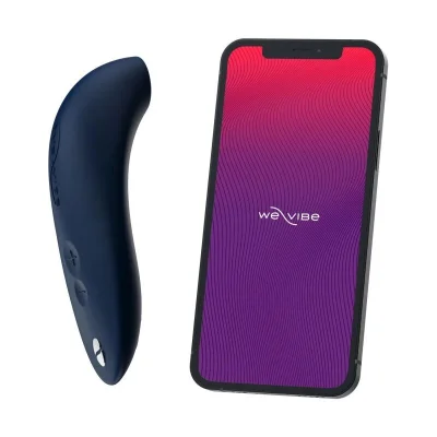Вакуумний смарт-стимулятор для пар We-Vibe Melt Midnight Blue, зручно поєднувати з проникним сексом