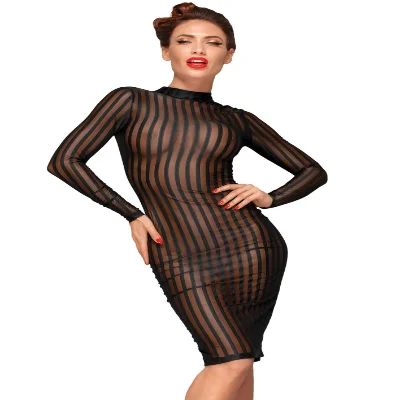 Сукня з мокрим ефектом Noir Handmade F182 Classic dress made of elastic tulle, M