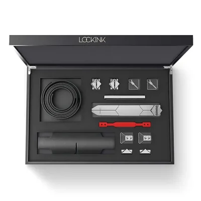 БДСМ-набір LOCKINK Teasing & Impact-Play Set, чорний, маска, кляп, затискачі для сосків, тиклер, шльопалка