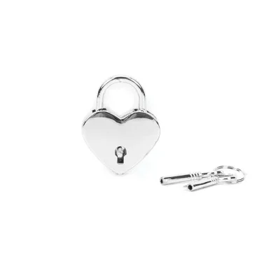 Замочок-сердечко Liebe Seele Heart Shape Padlock Silver (2 шт), універсальний