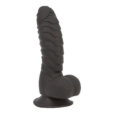 Фалоімітатор ADDICTION Ben 7" Dildo With Balls Black, віброкуля в подарунок