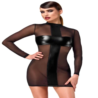 Сукня Noir Handmade F369 Crossfire Mesh & Wetlook Mini dress M