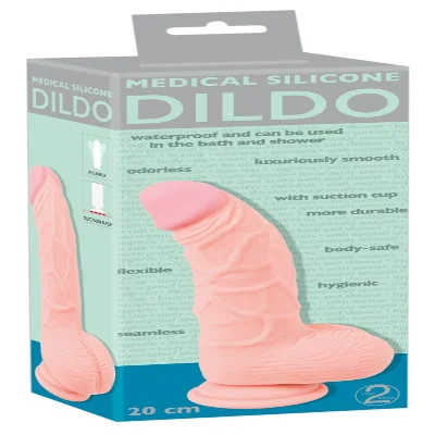 Реалистичный фаллоимитатор с присоской Medical Silicone Dildo L 20mm