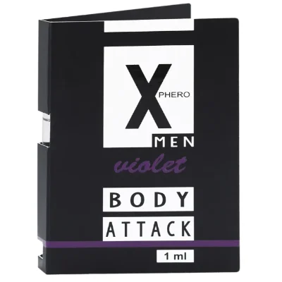 Духи с феромонами для мужчин X phero Men Violet Body Attack, 1 ml