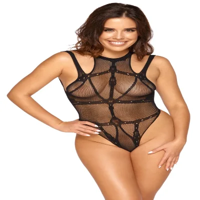 Привлекательно боди из сетки от Cottelli FANTASY (с доступом) S/L