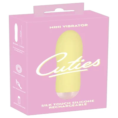 Желтый мини-вибратор Cuties Mini Vibrator с 7 различными вибрационными режимами