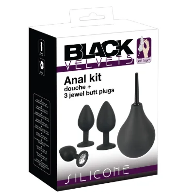 Набор анальный душ + 3 анальные пробки Anal Kit