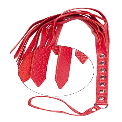 Флогер натуральная кожа Leather Floger, Red