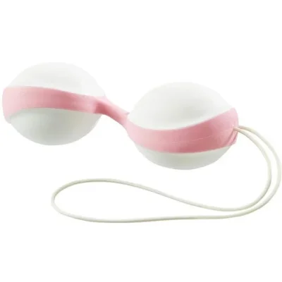 Вагинальные шарики Amor Gym Balls white-pink