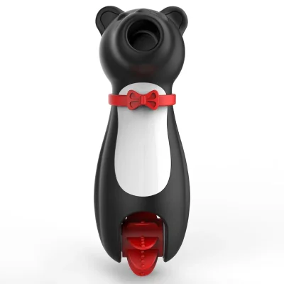 Клиторальный вибратор "Crazy bear", вакуум, лизание, 10 режимов