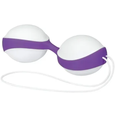 Вагинальные шарики Amor Gym Balls white-dark purple