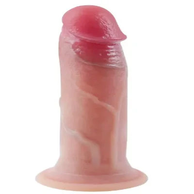 Фаллоимитатор на присоске OYO - Dildo Double Layer Silicone YQW-006 (длина 17 см, диаметр 3 см)
