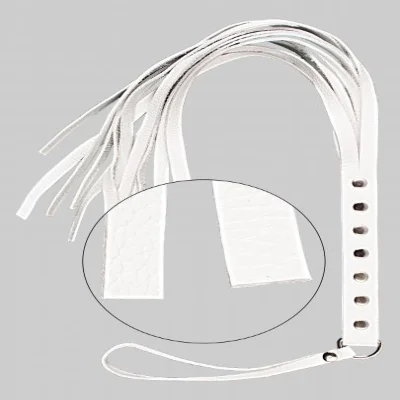 Флогер S&M Fancy Leather Floger, White