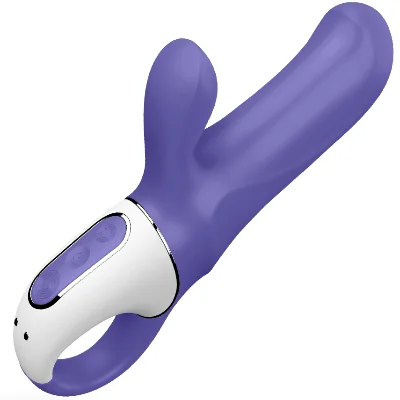 Вибратор Satisfyer Magic Bunny 7 режимов вибрации и 5 режимов скорости фолетово-белый