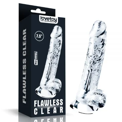 Реалистичный фаллоимитатор 7.5 Flawless Clear Dildo, Clear