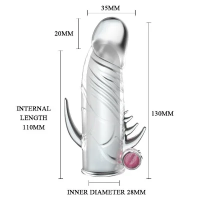 Насадка-презерватив "Penis Sleeve" с вибрацией