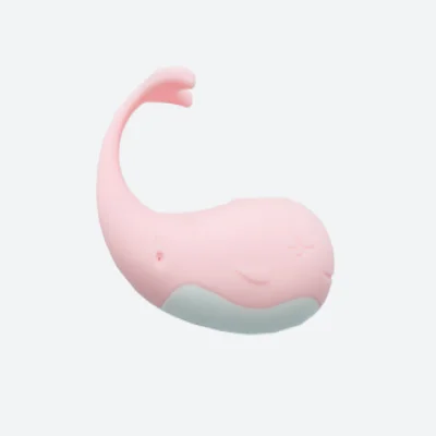 Виброяйцо "Cute whale", розовый с пультом ДУ, 10 режимов