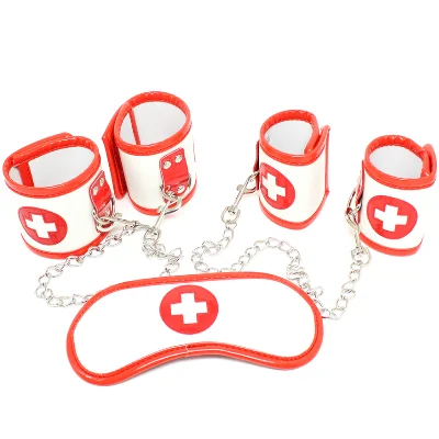 Набор БДСМ-игр - Bad Nurse красно-белый