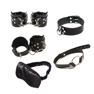 Набор Exxtreme Sex BDSM Leather Set, Black