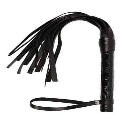 Флогер VIP Leather Flogger, Black кожа