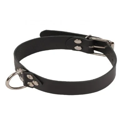 Ошейник Leather Collar, Black кожа