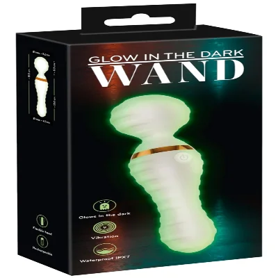 Светящийся вибратор в темноте Glow in the dark Wand 9 режимов вибрации